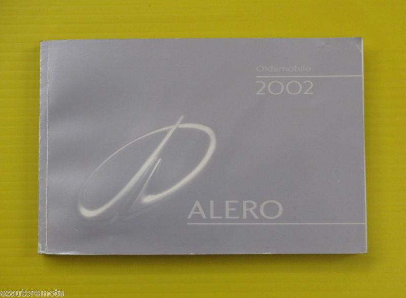 Alero sedan coupe 02 2002 oldsmobile owners owner's manual all alero models