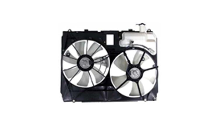 Ac condenser radiator cooling fan assembly 05-07 toyota sienna 3.3l 163630a150