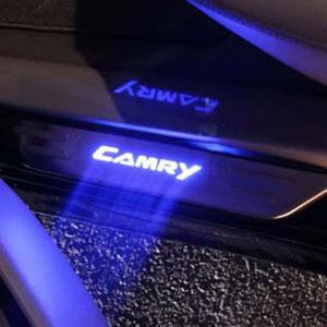 Stainless steel illuminate led door sill scuff plate fit toyota camry 2007-2011