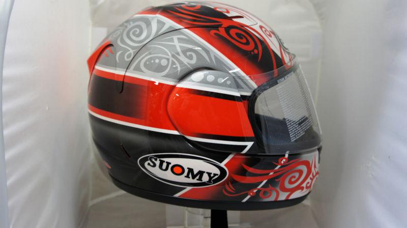 Suomy spec-1r red white silver bautista grafic helmet motogp  large  left overs