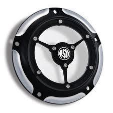 Rsd roland sands clarity contrast cut 5 hole derby cover '99-'12 harley twin cam