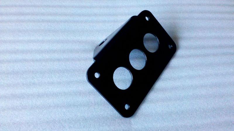 Side mount license plate, powder coated!! 3/4" hole