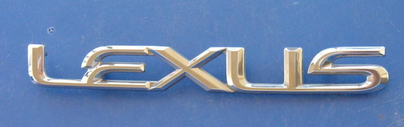 Lexus emblem oem rear chrome 7 5/8 es is ls gs rx 330 300 350 400?