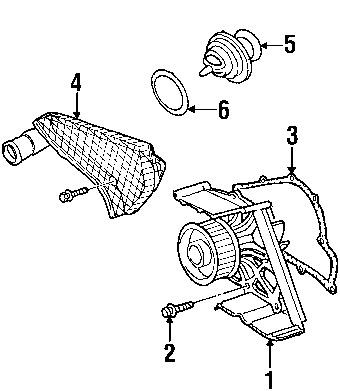 Audi 078121006x genuine oem factory original water pump