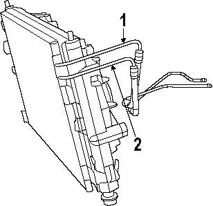 Dodge 5058363ad genuine oem factory original return hose