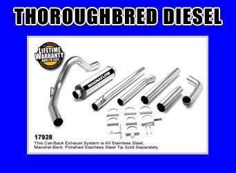 Magnaflow pro series stainless exhaust 99-03 7.3 ford cc  4" turboback