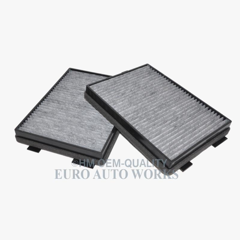 Bmw a/c cabin air filter charcoal oem-quality hm 6411 216588 (2pcs)