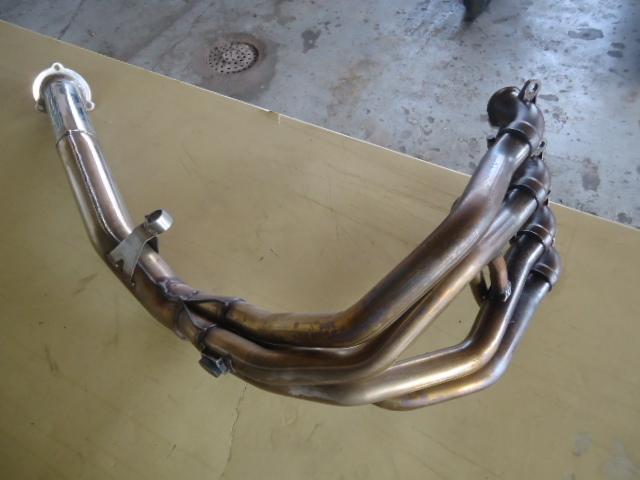 2001 triumph tt 600 front exhaust system pipes headers w mid pipe