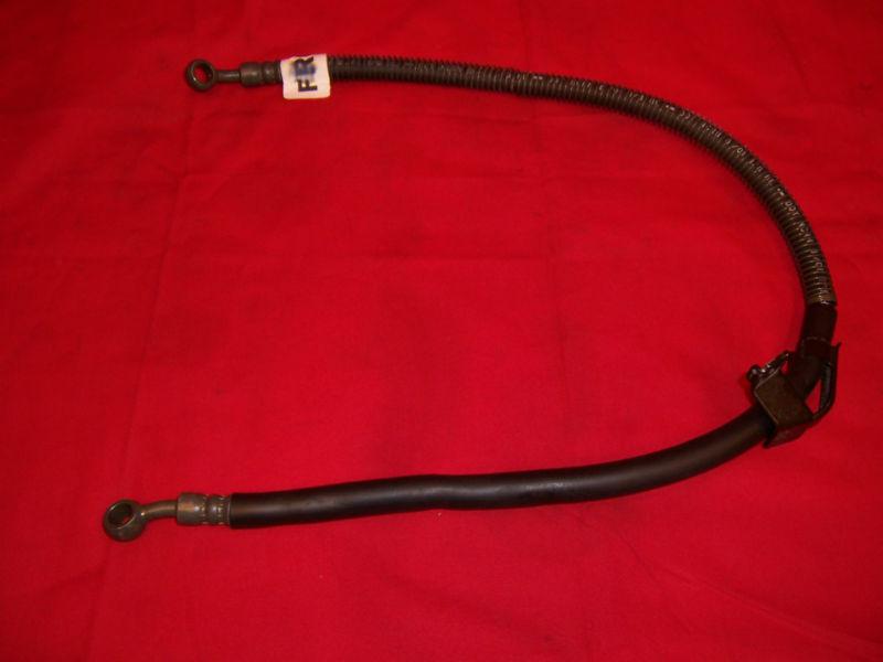 94 - 09 kawasaki ninja ex 500 oem front brake line hose & clamp only 876 miles