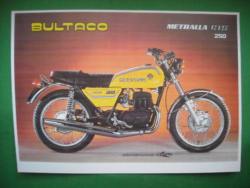 Bultaco metralla gts, photocopy factory sales brochure 