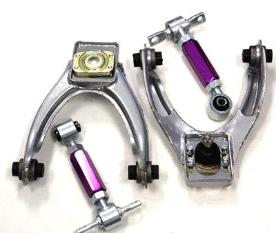 Silver adjustable front rear control arm camber kit civic 96-00 ek ek4 ek9 em1 