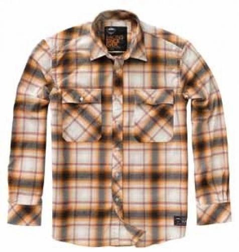 New ktm checkered button down long sleeve shirt men's size large 3pw136314