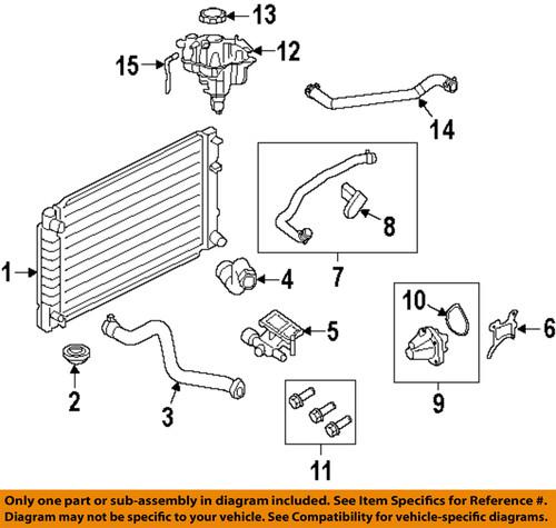 Ford oem bl8z8a080a radiator-reservoir