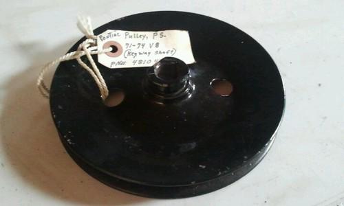 1971-74 v8 pontiac gto firebird original power steering pulley 481042 keyway 
