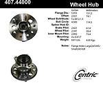 Centric parts 407.44000 rear hub assembly