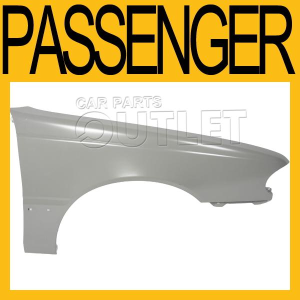 Passenger front fender primered black steel for 1992-1994 hyundai sonata right