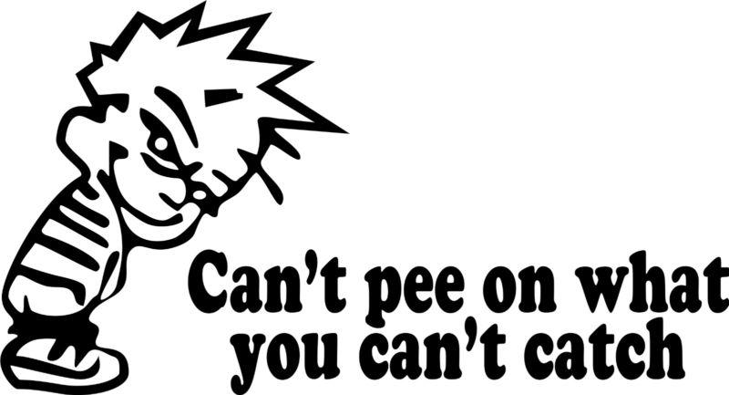 Can't pee on what you can't catch jdm cool bumper sticker decal subaru wrx sti 