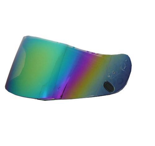 New hjc symax2 rst color mirror-coated helmet shield/visor, rainbow, hjs2