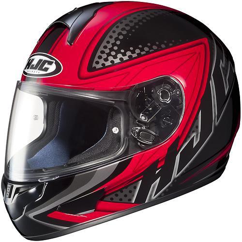 New hjc cl-16 voltage full-face adult helmet, mc-1/red/black/white, med/md