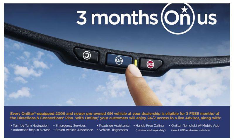 3 months free onstar