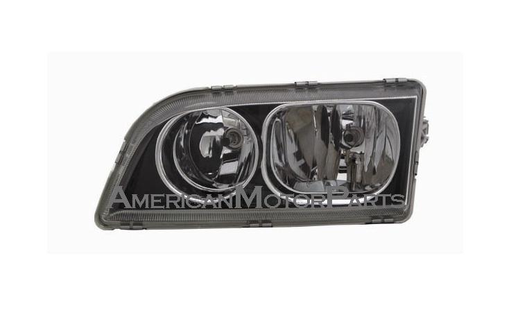 Left driver side replacement headlight head lamp black bezel volvo s40 v40