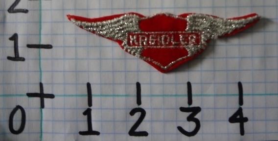 Vintage nos krielder motorcycle patch from the 70's 007