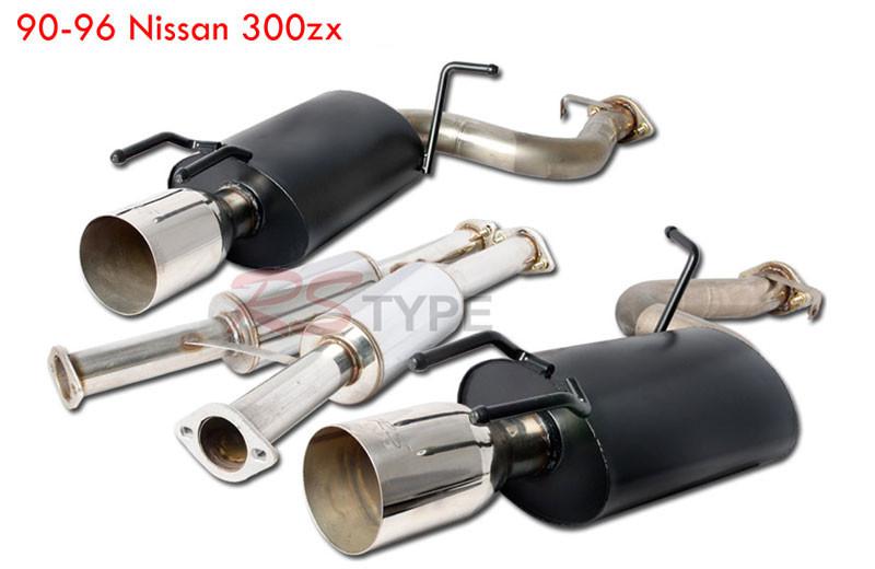 90-96 nissan 300zx turbo dual chrome tip catback exhaust system 91- 95