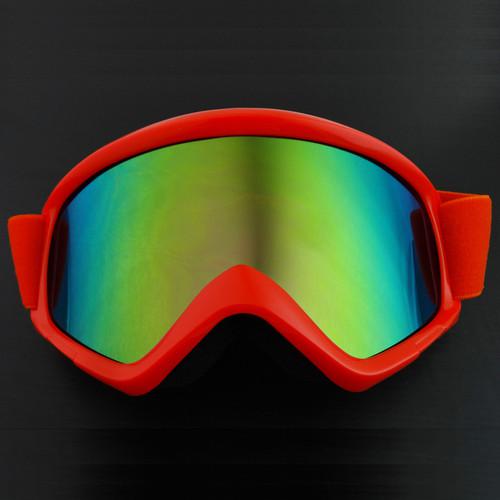 Motorcycle hemelt goggles waterproof safety eye wear motocross mx glasses red