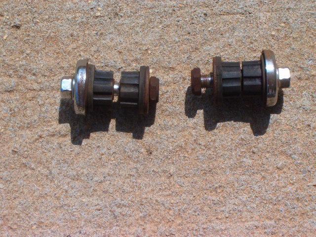 1982-2012 kawasaki muffler mounting bolts /  bushings