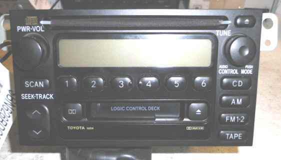 Sienna camry tundra oem cassette & cd radio 16814 lkq