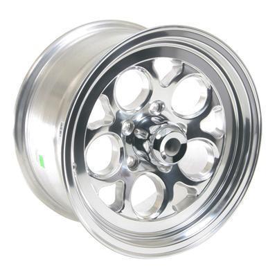 Summit racing polished drag-thrust wheel 15"x8" 5x4.5" bc set of 2 561-5866ps(2)