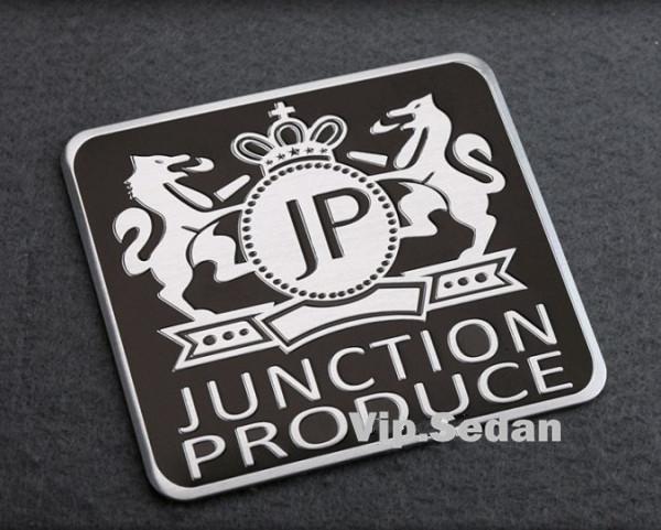 Junction produce black aluminum alloy small vip auto oil cap side sticker emblem