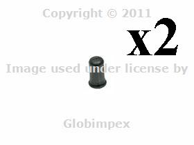 Mercedes w163 fastener grommet hood badge genuine oem new (2)