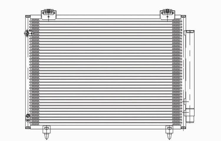 Replacement condenser parallel flow type 05-08 toyota corolla matrix 8845002261