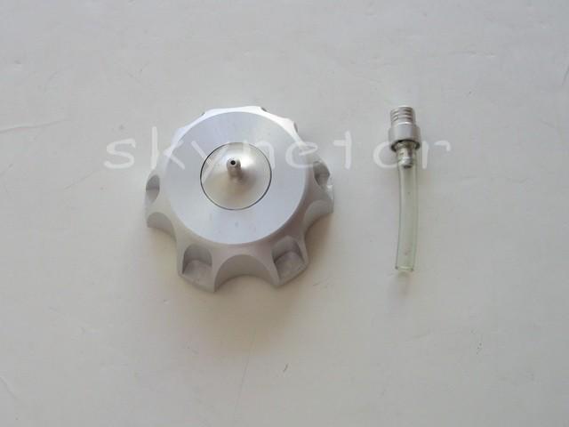 New silver billet clear tube gas cap honda crf 50 xr 50