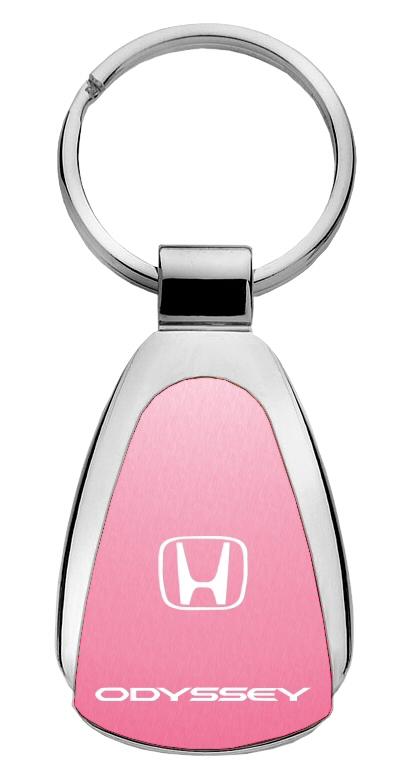 Honda odyssey pink tear drop metal key chain ring tag key fob logo lanyard