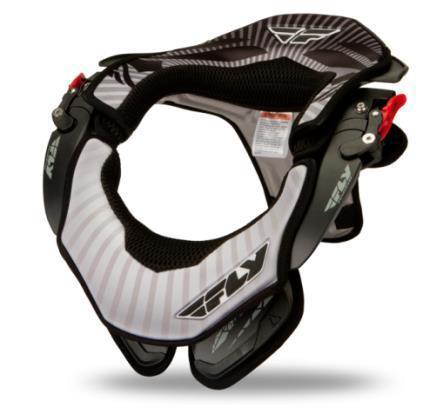 Fly racing front pack podium/valor neck brace - black - sm/md small - medium