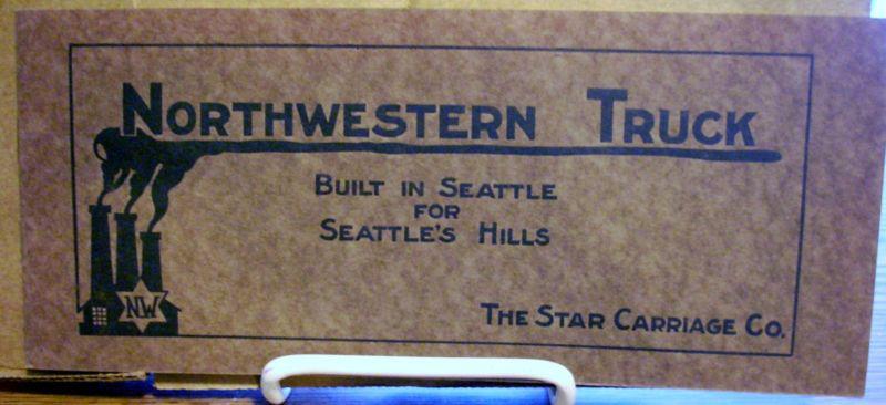 Teens northwestern truck by the star carriage co for seattle hills sales catalog