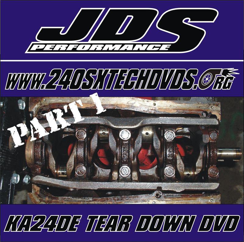 240sx ka24det motor build tear down dvd video t turbo s13 s14 engine sr20 arp