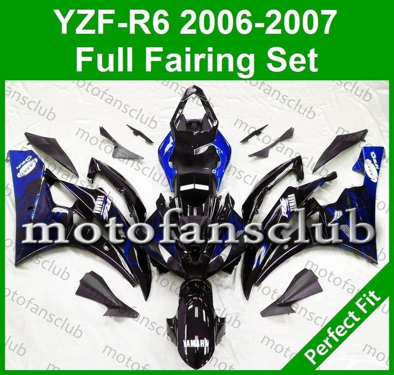 Fit yamaha yzf r6 06 07 yzfr6 2006 2007 600 fairing bodywork abs plastics #19 c