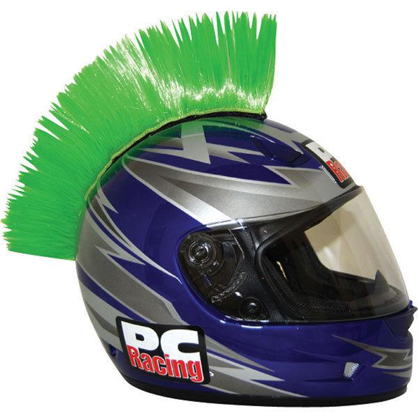 Green helmet mohawk