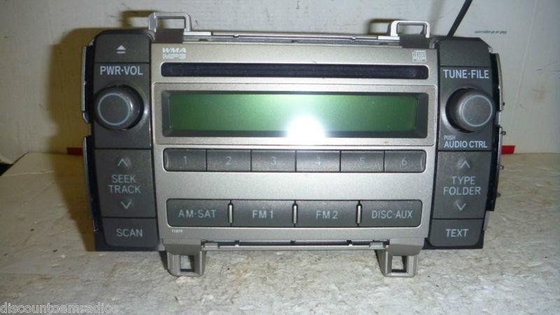 09-10 toyota matrix radio cd mp3 player 11819 86120-02710 *