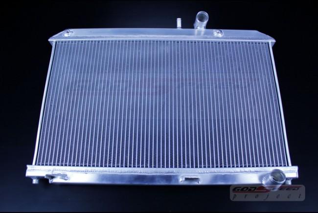 Gsp 03-11 rx-8 rx8 rotary 13b se3p aluminum 2 row racing radiator (na/non turbo)