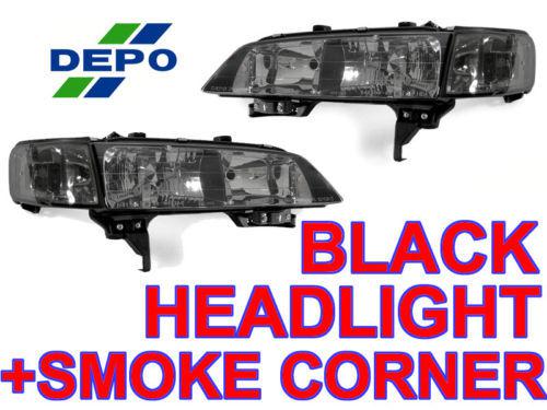 Usdm 1994-1997 honda accord jdm look smoke headlights + smoke corner lamps combo