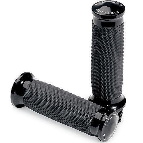 Performance machine contour grips black renthat rubber 0063-2007-b dual cable