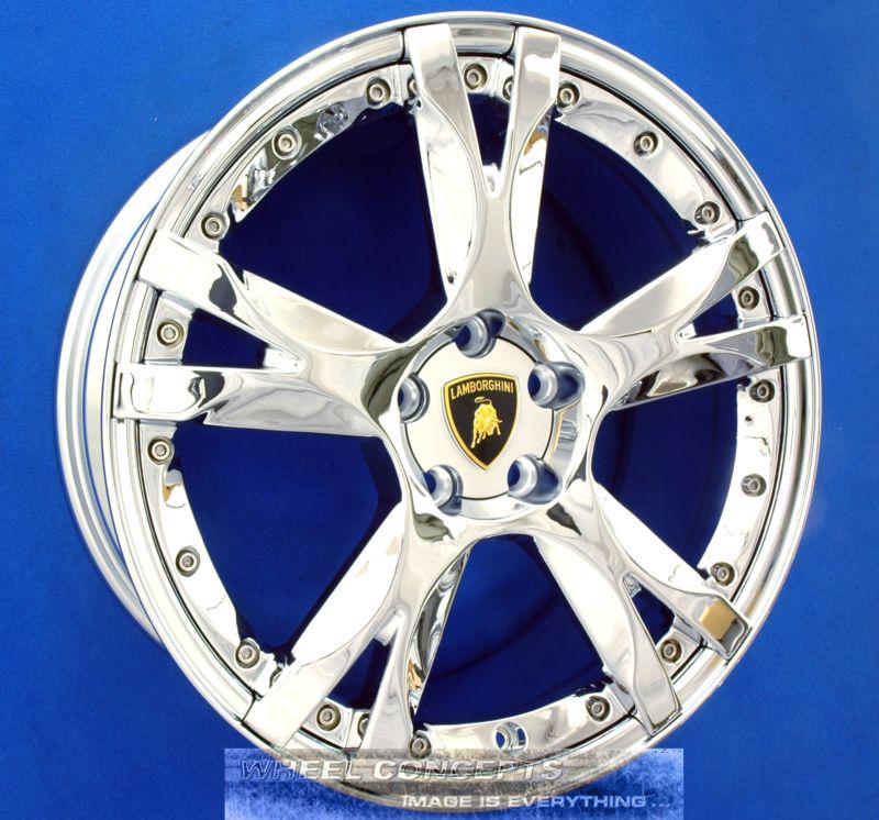 Lamborghini gallardo spyder 19 inch 2-piece callisto chrome wheel exchange rims