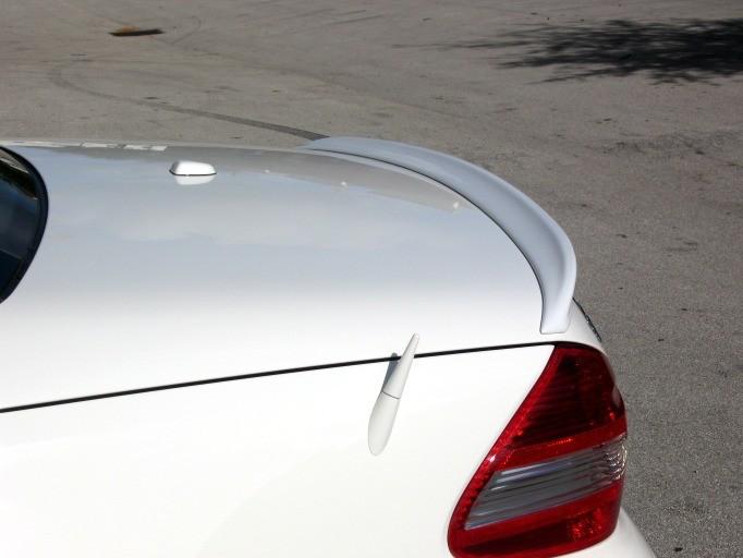 2002-2009 mercedes sl sl55 sl63 r230 amg style rear trunk lip spoiler -unpainted