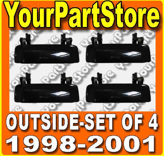 98-01 ford explorer exterior outside door handles left & right full set of 4