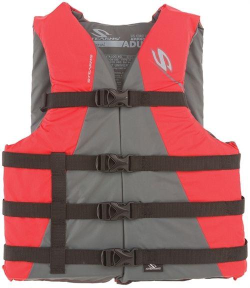 Stearns watersport classic vest with open sides adult - red 2000006938