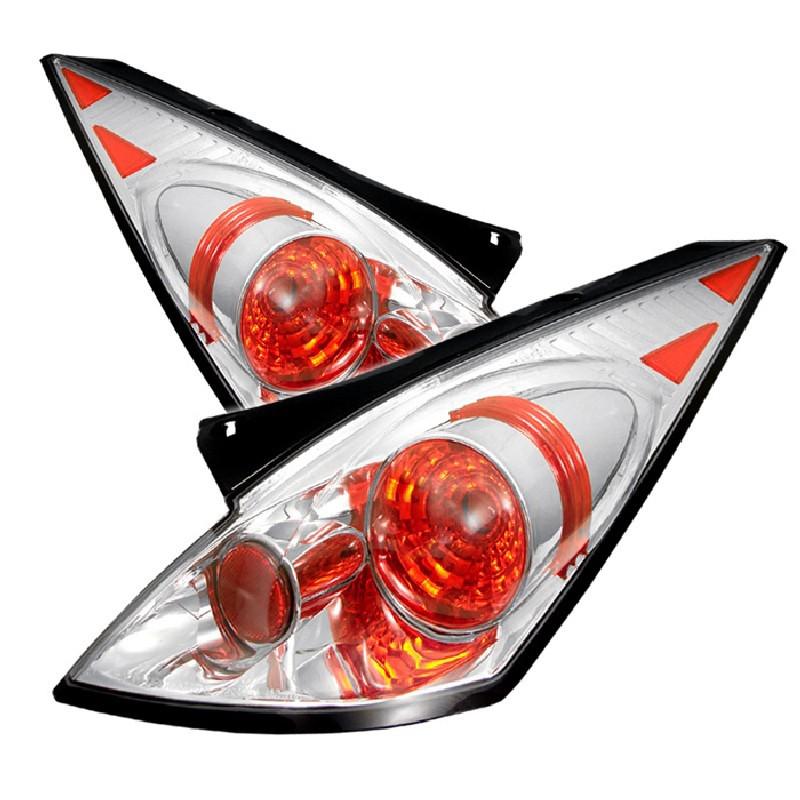 Tln autoparts nissan 350z 2002 03 04 05 altezza tail lights - chrome